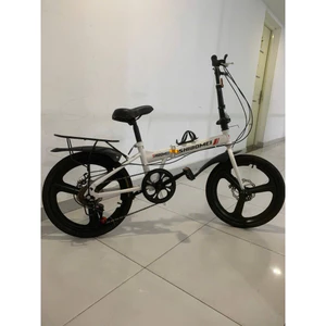 xe đạp Gấp SHIBOMEI vành đúc 20inch. Đủ gacbaga, chắn bùn như hình