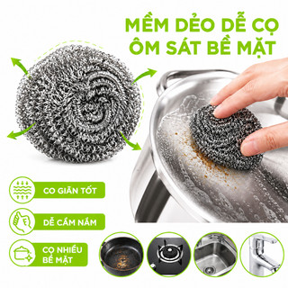 Miếng Thép Cọ Xoong Nồi Tẩy Trắng Không Gỉ GD189 - Bùi Nhùi Thép Cọ Xoong Chảo Hình Con Mèo