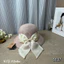 👒👒Mũ tròn cói nơ tơ đính ngọc bản to