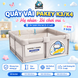 [NEW 2026] Quây Bóng Cho Bé Pakey, Nhà Bóng Khung Inox Dày Dặn Kết Hợp Cột Bóng Rổ Dễ Thương Cho Bé, Dễ Dàng Tháo Lắp