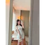 váy len dệt kim ôm vibe pháp