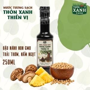 Nước tương sạch Thôn Xanh Thiền Vị chai nhựa 250ml - Hương vị thanh tao, tâm hồn an lạc