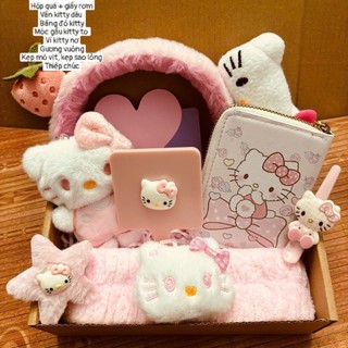 [Hộp lớn] Set quà tặng sinh nhật hello kitty hồng: quà vanlentine 14/2, 8/3, 20/10 [S2]