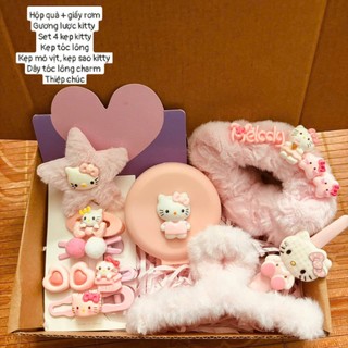 [Hộp vừa] Set quà tặng sinh nhật hello kitty hồng: quà valentine 14/2, 8/3, 20/10 [S2]