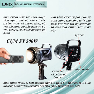 Bộ 2 Đèn Trợ Sáng Livestream Softbox Cầu Và Led Bảng, Chuyên Dụng Livestream, Chụp Ảnh Sản Phẩm