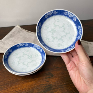 DĨA CHẤM/ LÓT MINI GỐM LAM NHẬT 12CM - GỐM NHẬT 2HAND