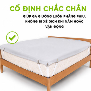 Bộ 4 Kẹp Ga Giường Chống Xê Dịch Đa Năng GD217 - Bộ Kẹp Cố Định Ga Giường 3 Chấu Co Giãn Dễ Sử Dụng