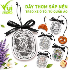Dây Thơm Treo Tủ Quần Áo Khử Mùi Hôi, Đuổi Muỗi GD220 - Sáp Nén Thơm Treo Xe Ô Tô, Tủ Quần Áo