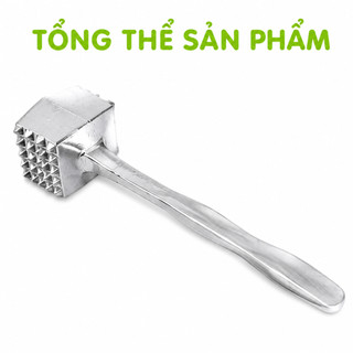 Búa Gang Đập Thịt Đập Đá Vuông 2 Đầu Đa Năng GD224 - Dụng Cụ Đập Thịt Hành Tỏi Ớt Bằng Gang Đúc