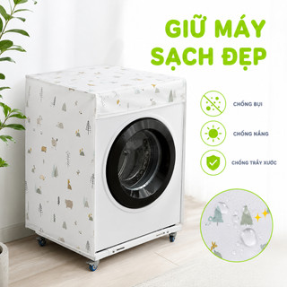 Bạt Phủ Máy Giặt Chống Thấm Nước Chống Bụi GD238 - Vỏ Bọc Trùm Máy Giặt Chất Liệu Vải Dù Chống Thấm