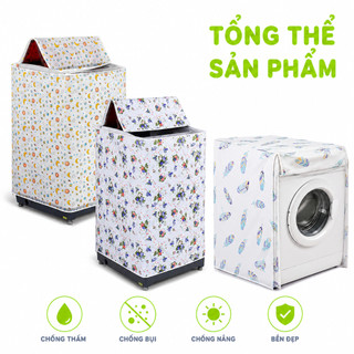 Bạt Phủ Máy Giặt Chống Thấm Nước Chống Bụi GD238 - Vỏ Bọc Trùm Máy Giặt Chất Liệu Vải Dù Chống Thấm