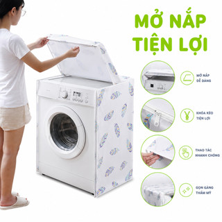 Bạt Phủ Máy Giặt Chống Thấm Nước Chống Bụi GD238 - Vỏ Bọc Trùm Máy Giặt Chất Liệu Vải Dù Chống Thấm