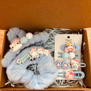 [Hộp vừa] Set quà nhỏ tặng sinh nhật hello kitty xanh dương: quà 14/2, quà 8/3, 20/10 [S2]
