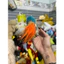 Gấu 2hand gấu bông móc khóa Pokemon nhân vật Cyndaquil với chi tiết ngọn lửa nổi bật trên lưng.