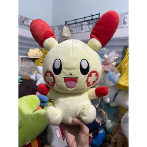 Gấu 2hand Gấu 2hand thú bông Pokemon Plusle với thiết kế màu vàng nhạt đặc trưng