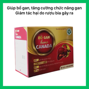 Bổ Gan Huna Canada Giúp Thanh Nhiệt Giải Độc Và Bảo Vệ Gan (Hộp 100 viên)