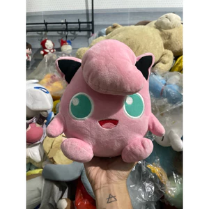 Gấu 2hand thú nhồi bông Pokemon Purin (Jigglypuff) có màu hồng đặc trưng với đôi mắt to tròn màu xanh lục