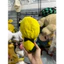 Gấu 2hand gấu bông nhân vật Pichu trong loạt phim Pokémon, có phần đầu lớn màu vàng đặc trưng và đôi tai đen.