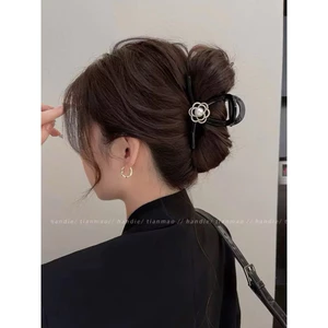 Kẹp tóc hoa trà kt 8cm