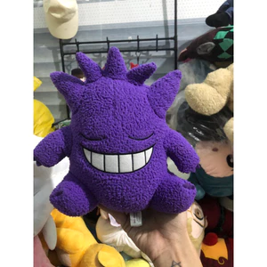 Gấu 2hand búp bê nhồi bông Pokémon Gengar với chất liệu vải xù và nụ cười đặc trưng.
