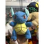 Gấu 2hand gấu bông nhân vật Pokémon Wartortle với các chi tiết màu xanh dương đặc trưng và phần bụng màu vàng nhạt.