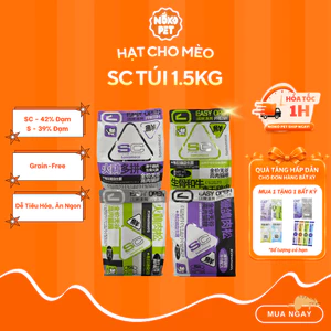 Hạt SC Cho Mèo 39% - 42% Đạm Protein Cao Không Ngũ Cốc - Mix Topping Thịt Thật Cho Mèo Mọi Lứa Tuổi | NokoPet