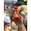 Gấu 2hand Móc khóa gấu bông Vulpix Pokémon nhỏ màu cam với chiếc mũ màu đỏ.