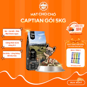 Hạt Chó Captain Dinh Dưỡng Mix Bò - Cá - Phô Mai Cải Thiện Tiêu Hóa Phù Hợp Mọi Lứa Tuổi
