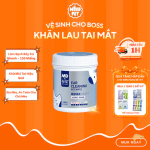 Khăn Ướt Vệ Sinh Cho Chó Mèo, Lau Mắt Tai, Khử Khuẩn, Bảo Vệ Da & Mắt Thú Cưng - Nokopet