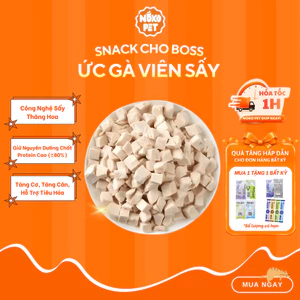Snack Gà Viên Sấy Thăng Hoa Cho Chó Mèo | Giúp Tăng Cân | Freeze Dried | Thưởng Huấn Luyện | 100g 200g 500g - Noko Pet