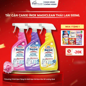 Xịt tẩy cặn nhà tắm Canxi,Inox Magiclean Thái Lan 500ml (tẩy kính,vòi sen,bồn sứ,chậu tắm ,gạch men,..)