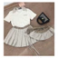 Set bộ MM áo be polo + cv kẻ #siucappp