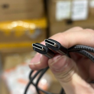Cáp sạc Anker C to C, sạc nhanh PD 60W, bọc dù cao cấp, dài 1m, màu đen, hàng No-box