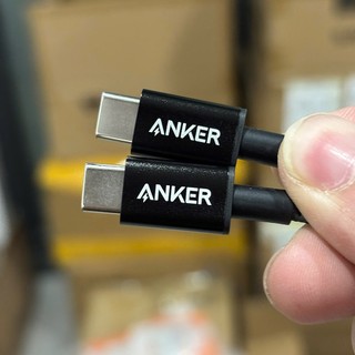 Cáp sạc Anker C to C, sạc nhanh PD 60W, bọc dù cao cấp, dài 1m, màu đen, hàng No-box