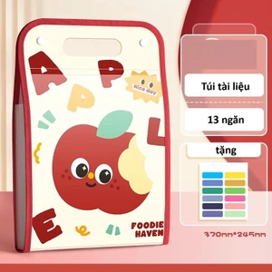 Bìa đựng hồ sơ nhiều ngăn cute cho học sinh kẹp giấy tờ ngăn nắp MUN STORE TLCAPY6