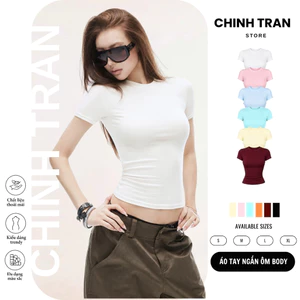Áo Thun Ôm Body Cotton Mịn Co Giãn- Chinh Trần Store
