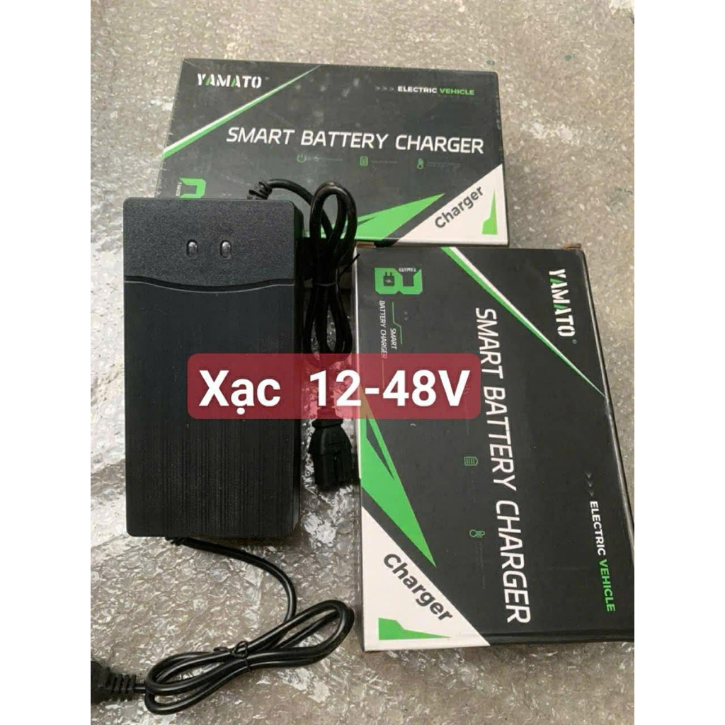 Sạc (nạp) ắc quy xe đạp điện 48V đến 60V [sạc 12AH đến 20AH] Gắn Xe Đạp Sport