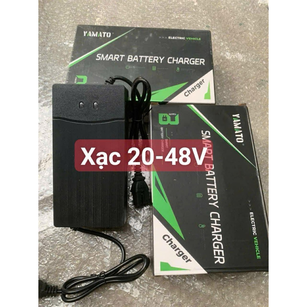 Sạc (nạp) ắc quy xe đạp điện 48V đến 60V [sạc 12AH đến 20AH] Gắn Xe Đạp Sport