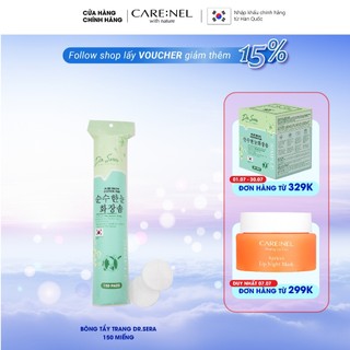 Bông tẩy trang cottton mềm mịn cao cấp Dr. Sera Pure Snow Cotton Pad (Túi 150 miếng)