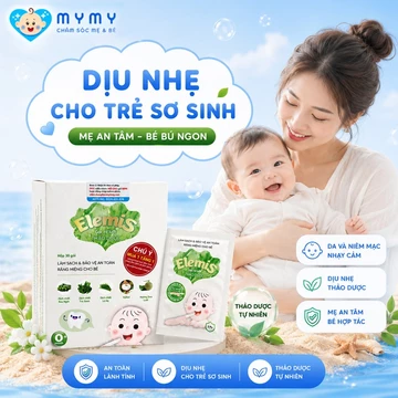 Elemis Gạc rơ lưỡi thảo dược làm sạch và bảo vệ khoang miệng nấm lưỡi tưa lưỡi cho bé - 30 gói/hộp