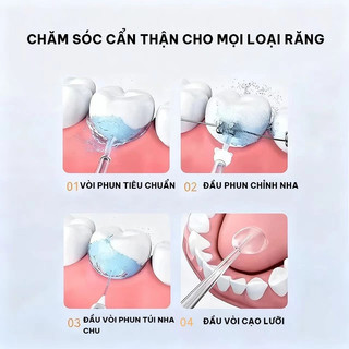 [Bảo hành 3 năm]-Máy tăm nước - [Mẫu mới 2026] Cải tiến công nghệ tia nước sạch X6 Lần - Sạch Sâu Êm Dịu - Bền Bỉ