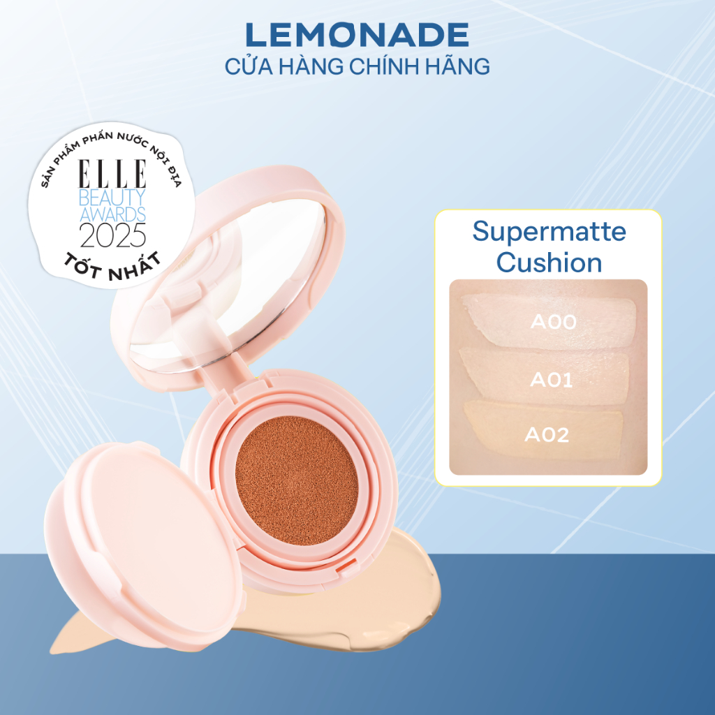 Phấn nước siêu kiềm dầu Lemonade Supermatte Cushion 15g