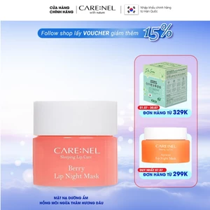 Mặt nạ dưỡng ẩm môi hồng môi ngừa thâm hương dâu CARE:NEL Berry Night Mask 5g