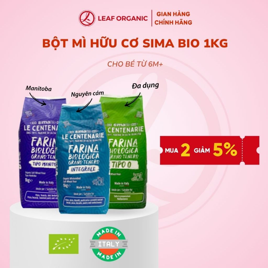 Bột Mì Hữu Cơ  Ăn Dặm LE CENTENARIE 1kg