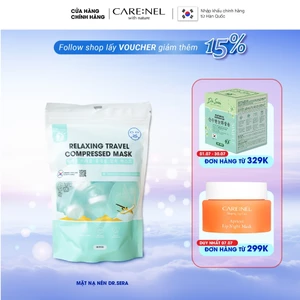 Mặt nạ nén tiệt trùng tiện lợi DR.SERA RELAXING TRAVEL COMPRESSED MASK (Túi 10 viên)