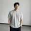 Áo Phông Oversize Luminos V-Neck - Áo Phông Cổ V Cách Điệu Vải Cotton Gân Chéo Loại 1 Dày Dặn 260GSM Chống Nhăn