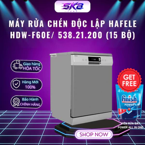 Máy rửa chén độc lập Hafele HDW-F60E/ 538.21.200 (15 bộ) - BH Chính Hãng 3 Năm