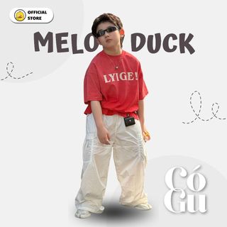 Áo Thun Bé Trai Cotton Tay Ngắn In Chữ Basic Mellow Duck (4-13 Tuổi) B2605045