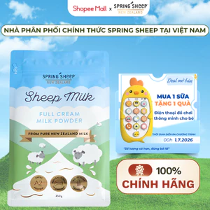 Sữa Cừu Spring Sheep Nguyên Kem Dạng Túi 350G & 850G Cho Bé >1Y Đủ Tem Phụ Xác Thực