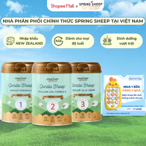 Sữa Cừu Spring Sheep Dạng Lon 800G Cho Bé Phát Triển Toàn Diện, Date Mới Nhất 2028